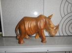 Mooi houten beeld van Neushoorn, Antiek en Kunst, Kunst | Beelden en Houtsnijwerken, Ophalen of Verzenden