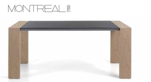 table de salle à m Table salle-à-manger bois noir Mobitec mo, Huis en Inrichting, Tafels | Eettafels, Gebruikt, 50 tot 100 cm