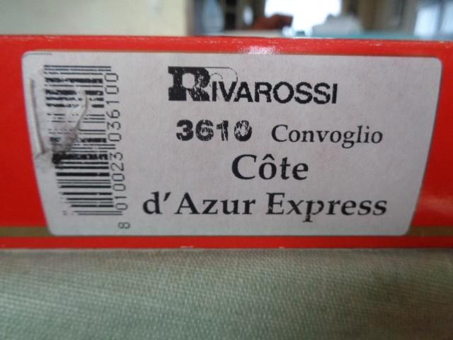 CIWL Rivarossi 3610   3d set  Cote d'Azur Express   150 E, Hobby en Vrije tijd, Modeltreinen | H0, Zo goed als nieuw, Treinset