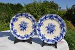 §  paire assiettes faience fleur bleu (4), Antiquités & Art, Enlèvement ou Envoi