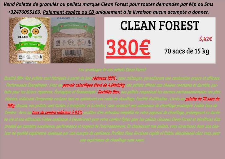 Pellet 100% résineux palette 0 acompte plusieurs prix livré., Jardin & Terrasse, Bois de chauffage, Autres essences de bois, 6 m³ ou plus