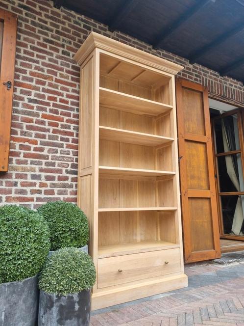 Eiken boekenkast/bibliotheekkast, Huis en Inrichting, Kasten | Boekenkasten, Zo goed als nieuw, Ophalen of Verzenden