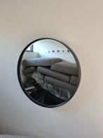 Spiegel rond 60 cm diameter met stalen omranding, Huis en Inrichting, Woonaccessoires | Spiegels, Ophalen, Rond, Zo goed als nieuw