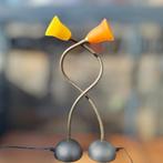 Paar "Deja Vu" Tafellampen, design Rob Nollet, Nederland, 80, Gebruikt, 50 tot 75 cm, Ophalen of Verzenden, Glas