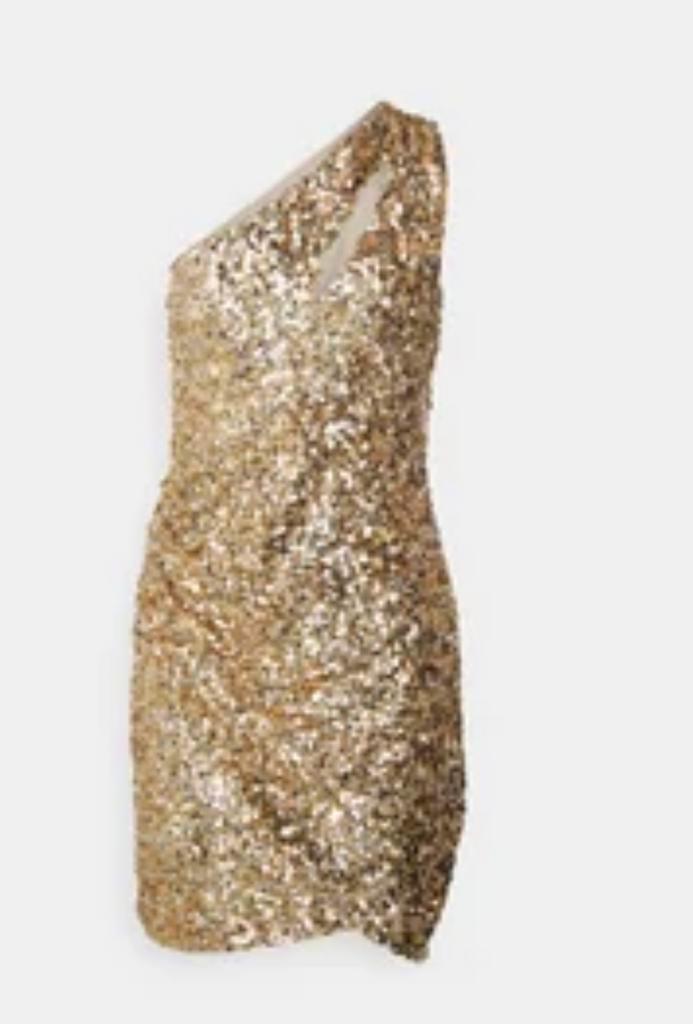 Goud jurk kleed paillet medium, Kleding | Dames, Jurken, Zo goed als nieuw, Ophalen of Verzenden