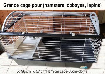 Grande cage pour hamsters-cobayes-lapins