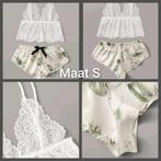 NIEUWE lingerie/pyjama setje "S", Kleding | Dames, Ophalen of Verzenden, Wit, Setje