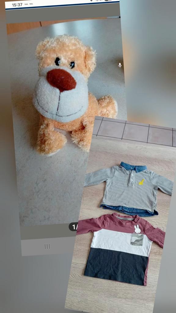 2 sweatshirts met lange mouwen maat 68, Kinderen en Baby's, Babykleding | Maat 68, Zo goed als nieuw, Jongetje, Shirtje of Longsleeve
