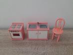 Vintage meubeltjes poppenhuisje, Kinderen en Baby's, Speelgoed | Poppenhuizen, Ophalen of Verzenden, Gebruikt