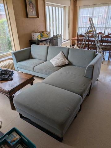 Zetel met chaise longue en poef, Enlèvement, Utilisé