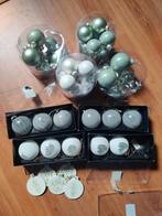 Kerstversiering groen en wit boho, Ophalen, Gebruikt