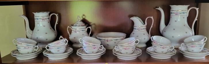 Antiek koffie- theeservies, Antiek en Kunst, Antiek | Servies compleet, Ophalen