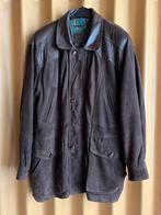 Heren jas, leder en daim, maat 56, Kleding | Heren, Ophalen of Verzenden, Gedragen, Maat 56/58 (XL), Bruin