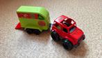 Speelgoedjeep met aanhangwagen, Ophalen of Verzenden, Zo goed als nieuw