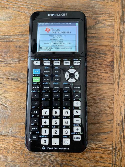 Grafische rekenmachine TI-84 Plus CE-T + hoes + lader, Diversen, Rekenmachines, Gebruikt, Grafische rekenmachine, Ophalen