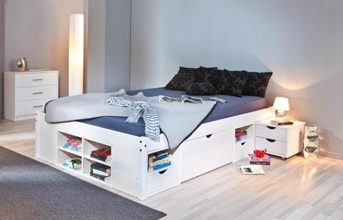 Lit deux personnes en bois massif 140, 160 ou 180, Huis en Inrichting, Slaapkamer | Bedden, Nieuw, Tweepersoons, 200 cm, Hout
