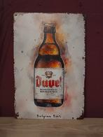 Vintage metaal duvel bord 20x30, Verzamelen, Ophalen of Verzenden, Zo goed als nieuw, Reclamebord, Plaat of Schild, Duvel