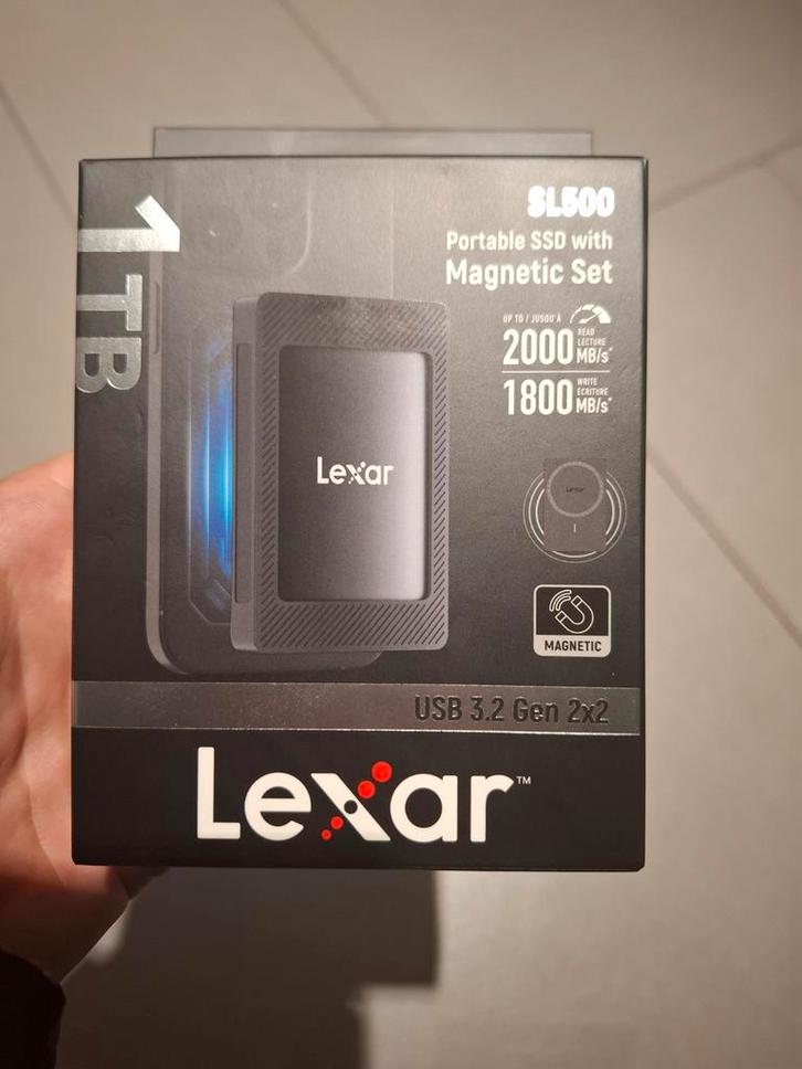 Lexar SL500M SSD 1 To et Magnétique - Neuf sous Blister, Télécoms, Batteries externes, Neuf, Enlèvement ou Envoi
