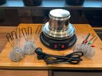 Elektrische Fonduepan + Grill 2L-1950W-2 tot 6 Pers., Ophalen, Zo goed als nieuw, Elektrisch, Fonduepan
