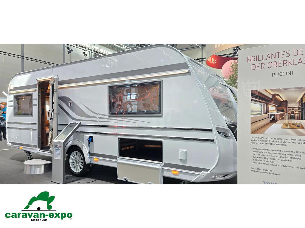 TABBERT PUCCINI 560TD, Caravans en Kamperen, Caravans, Bedrijf, tot en met 4, 1500 - 2000 kg, Tabbert, 5 tot 6 meter