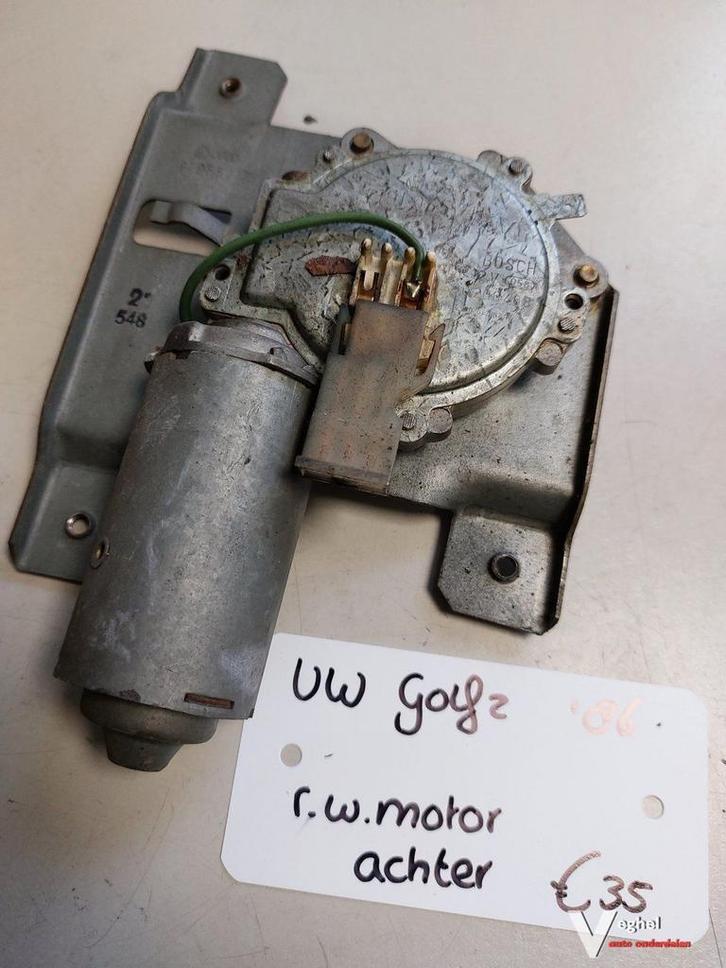 VW Golf 2 ruitenwissermotor achter '86, Auto-onderdelen, Ruiten en Toebehoren, Gebruikt, Ophalen of Verzenden