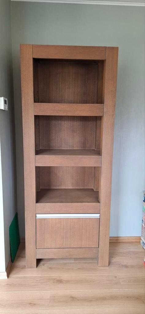 Eikenhouten eetkamerset en salontafel, Huis en Inrichting, Complete eetkamers, Ophalen