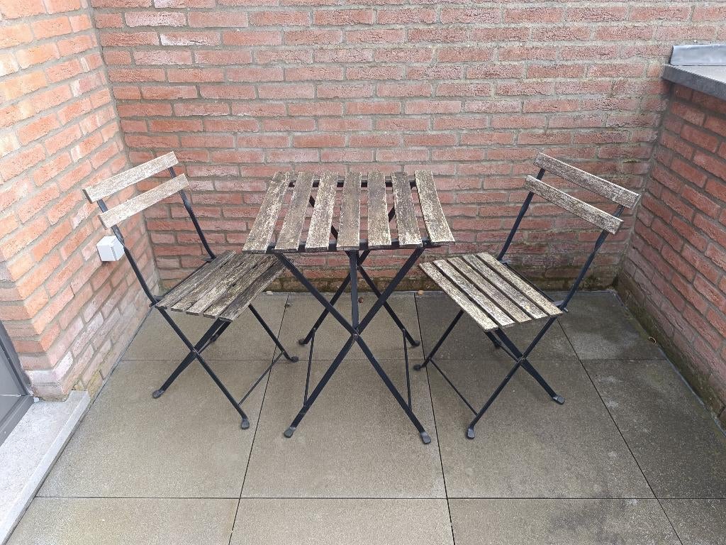 Table de jardin/terrasse avec chaises, Enlèvement