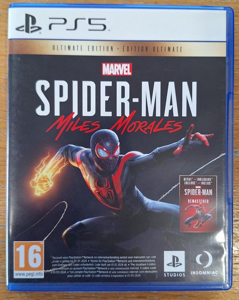 PS5 game Spider-man Miles Morales, 1 joueur, Enlèvement ou Envoi, Comme neuf, Aventure et Action