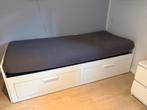 Banquette lit double Brimnes ikea 80/160x200, Comme neuf, Enlèvement, Deux personnes, Ikea