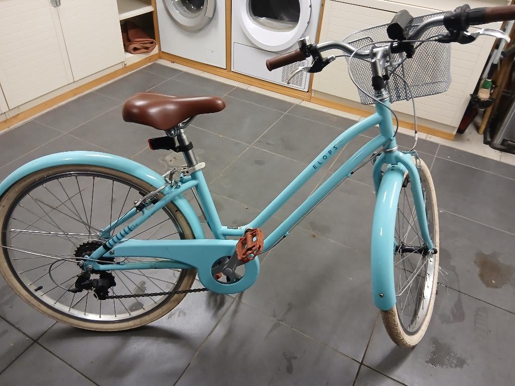 Meisjesfiets 24 inch, Fietsen en Brommers, Fietsen | Meisjes, Ophalen, 24 inch, Zo goed als nieuw, Elops ( Decathlon )