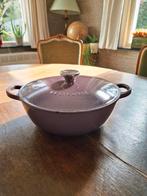 Le Creuset braadpan 24cm - paars gietijzer, Huis en Inrichting, Keuken | Potten en Pannen, Ophalen of Verzenden, Gietijzer