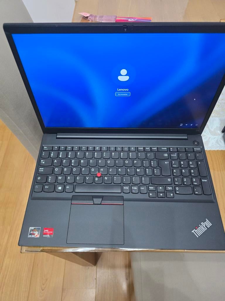 Laptop lenovo ThinkPad E15 Ryzen 5, Enlèvement ou Envoi, 15 pouces, Azerty, SSD