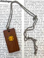 Vintage hanger met gouden juweeltje, Ophalen, Zo goed als nieuw, Goud