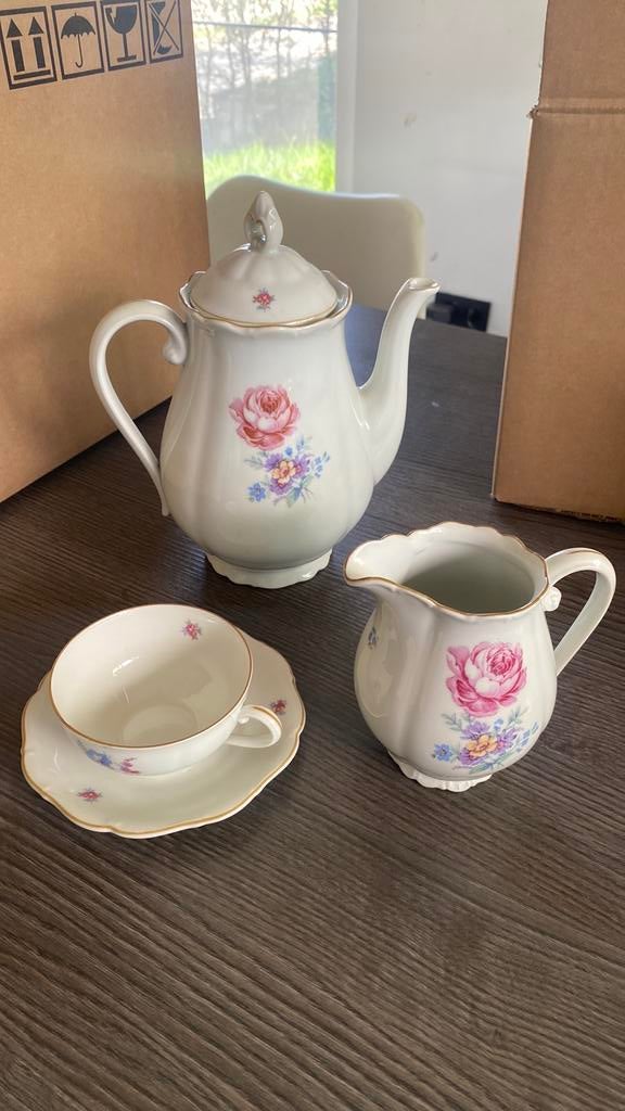 Porcelaine blanche fine Tielsch Wałbrzych Tchécoslovaquie, Antiquités & Art, Antiquités | Services (vaisselle) complet, Enlèvement