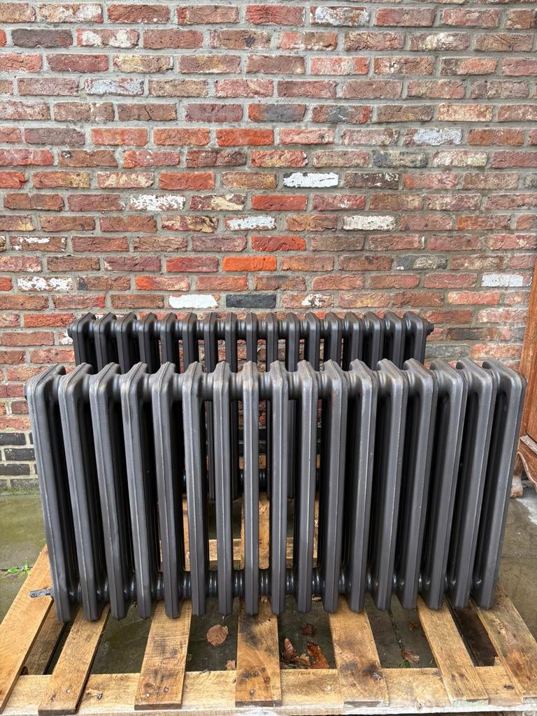 2 x gietijzeren radiator, Ophalen, 30 tot 80 cm, Gebruikt, Radiator