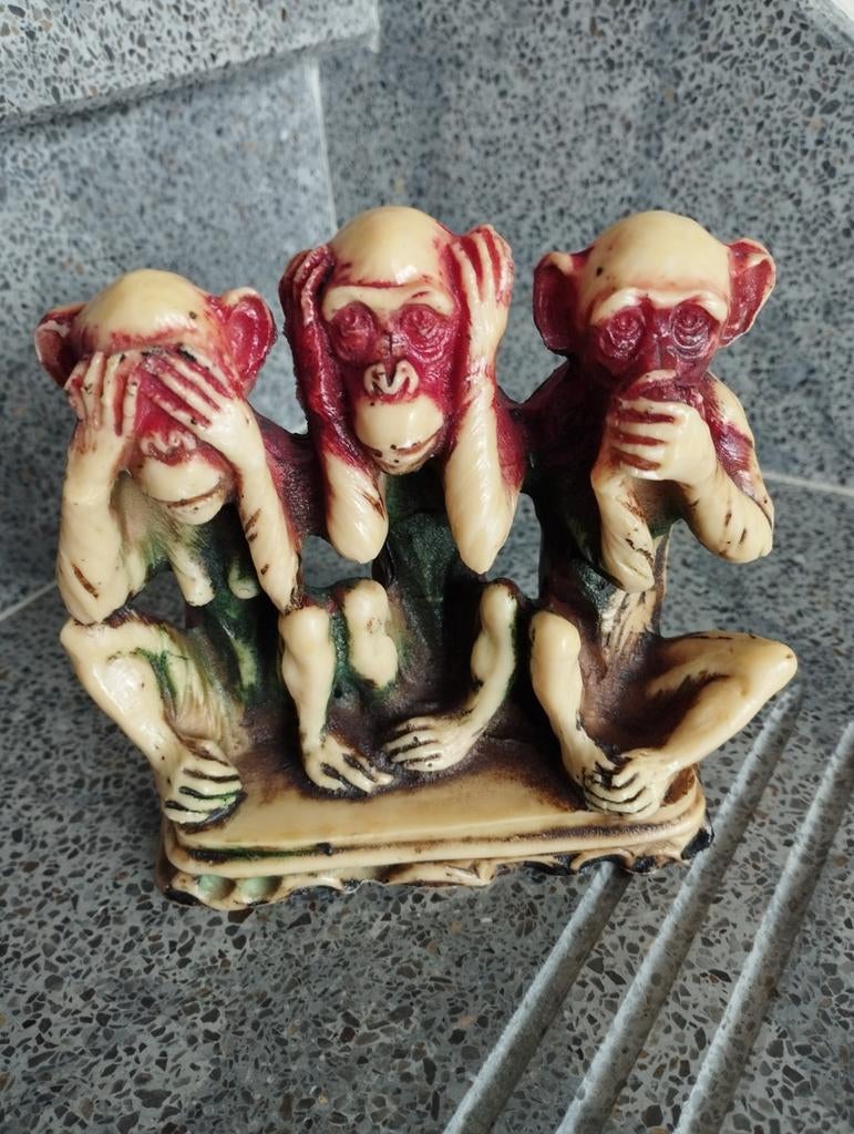 Aapjes horen, zien en zwijgen, Ophalen of Verzenden