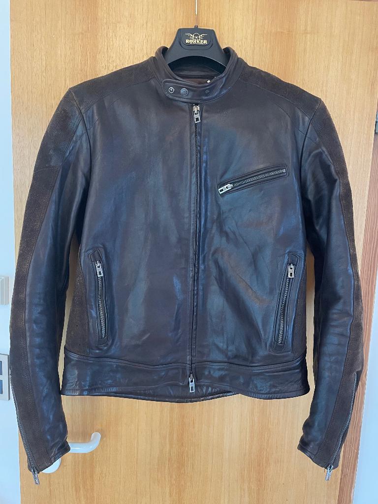 THE ROKKER Company motorcycle leather jacket. Size XL., Ophalen, Heren, Nieuw zonder kaartje, Jas | leer