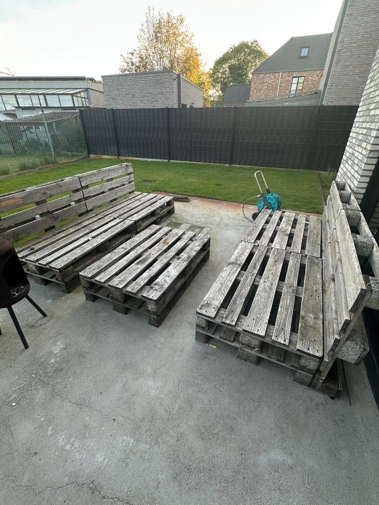 Europallet tuinset Gratis af te halen, Ophalen, Zo goed als nieuw, Tuinset