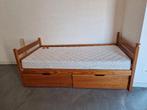 eenpersoonsbed hout, Ophalen, Gebruikt, Eenpersoons, Beige