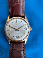 Helva 2000 Opwindbaar Vintage Herenhorloge, Handtassen en Accessoires, Overige materialen, Leer, Polshorloge, Zo goed als nieuw