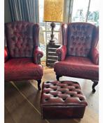 Prachtige Chesterfield Oorfauteuil en hocker, Hobby en Vrije tijd, Modelbouw | Overige, Ophalen