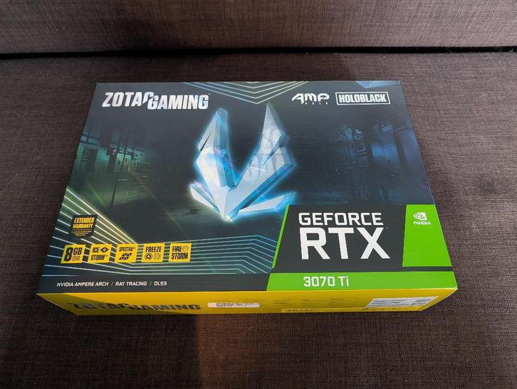 Zotac Amp Holo RTX 3070 Ti, Computers en Software, Videokaarten, Gebruikt, Nvidia, PCI-Express 4.0, GDDR6, HDMI, DisplayPort, Ophalen