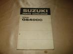 SUZUKI GS400C Ancien Catalogue des Pièces, Motos, Modes d'emploi & Notices d'utilisation, Enlèvement ou Envoi, Suzuki