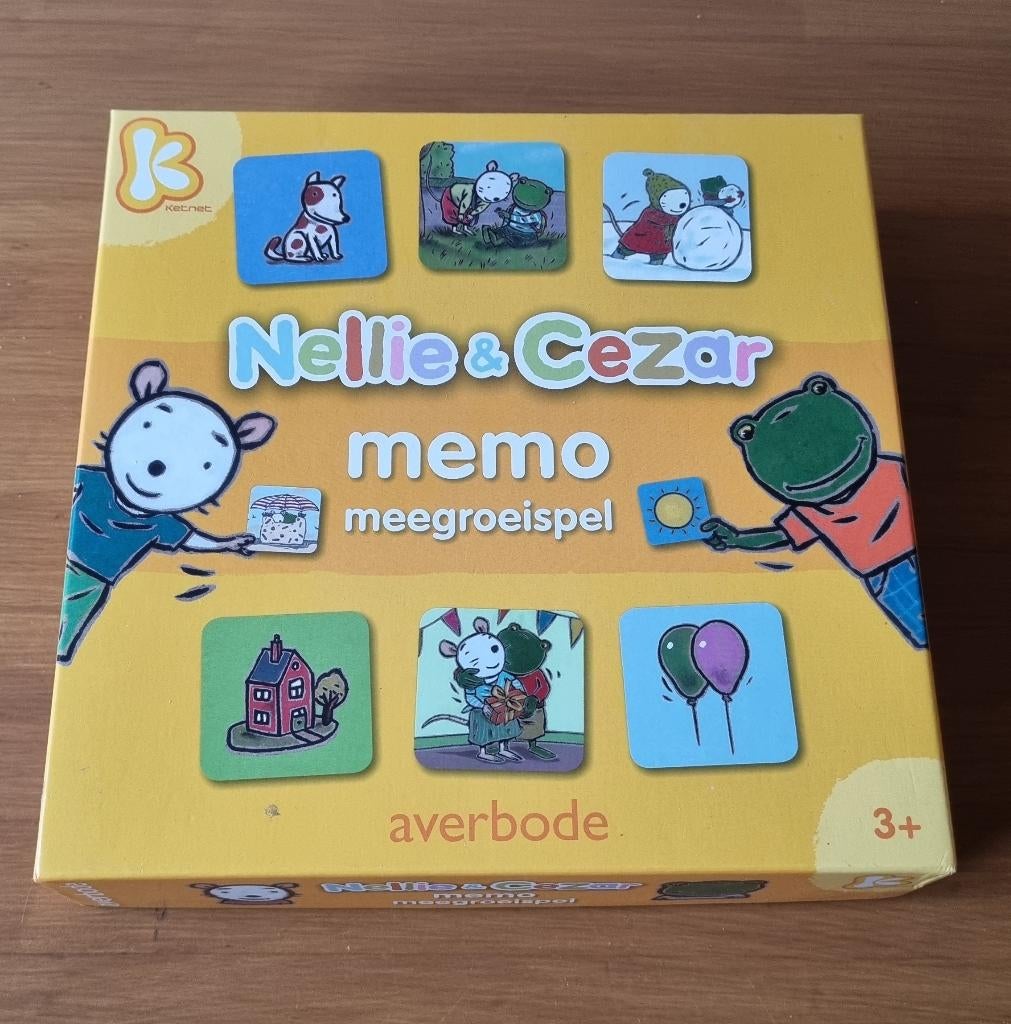 Nellie en Cezar memo meegroeispel, Een of twee spelers, Ophalen of Verzenden, Gebruikt, Averbode