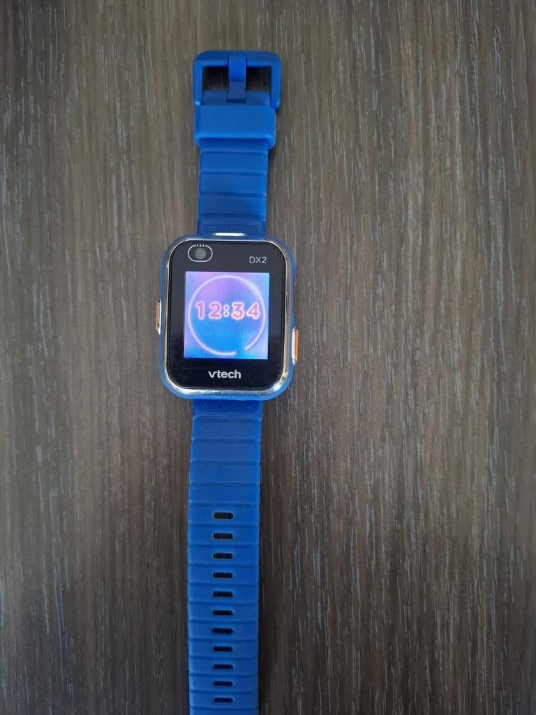 V-tech horloge, Handtassen en Accessoires, Horloges | Kinderen, Ophalen, Gebruikt, Blauw, Jongen of Meisje