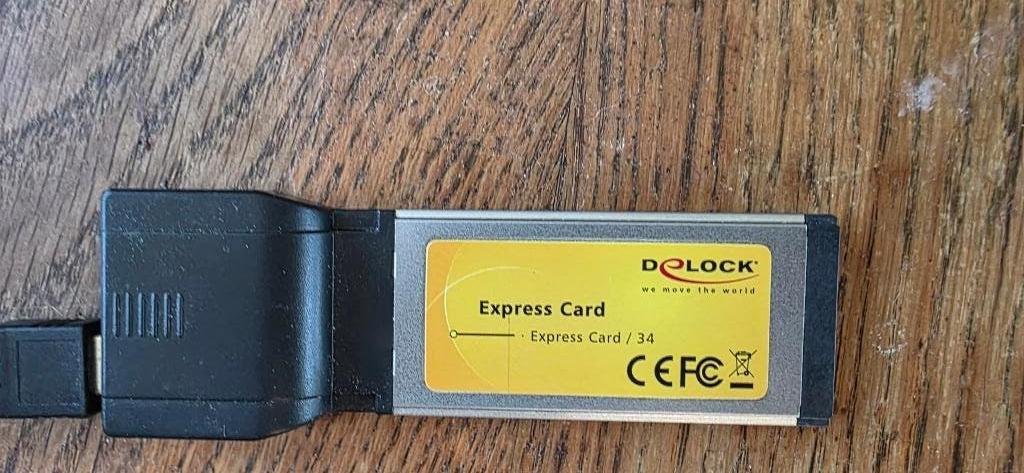 Delock ExpressCard FireWire + pro‑kabel, Computers en Software, Capture cards, Zo goed als nieuw, Ophalen of Verzenden