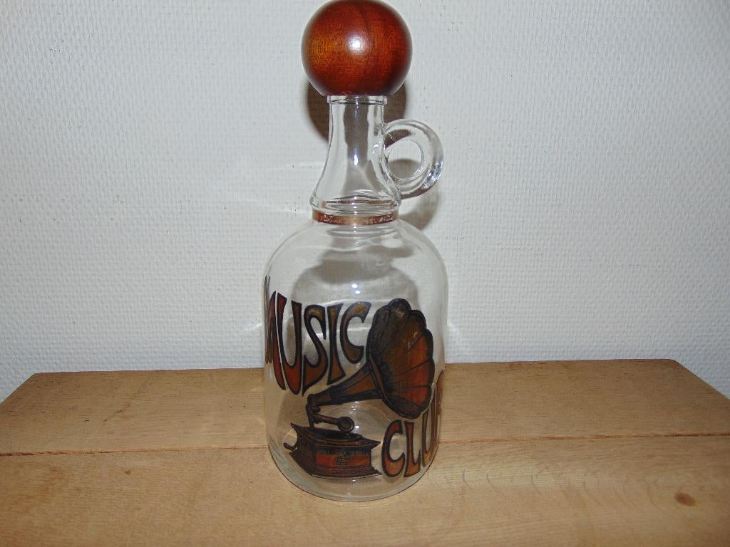 Retro fles Music Club, Ophalen of Verzenden, Huis en Inrichting