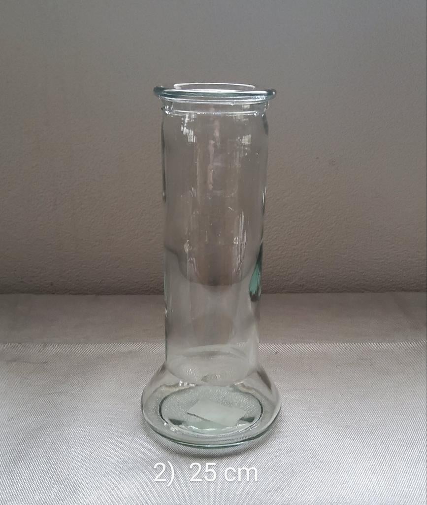 Diverse glazen vazen vanaf 2.00 €, Ophalen, Zo goed als nieuw, Glas