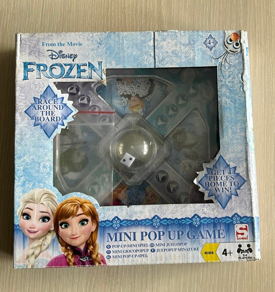 Frozen mini pop up game, Drie of vier spelers, Ophalen of Verzenden, Gebruikt