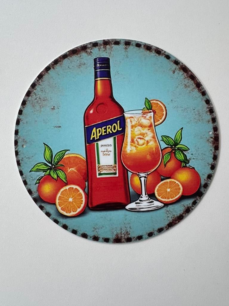 Metalen reclamebord Aperol, Ophalen of Verzenden, Nieuw, Reclamebord